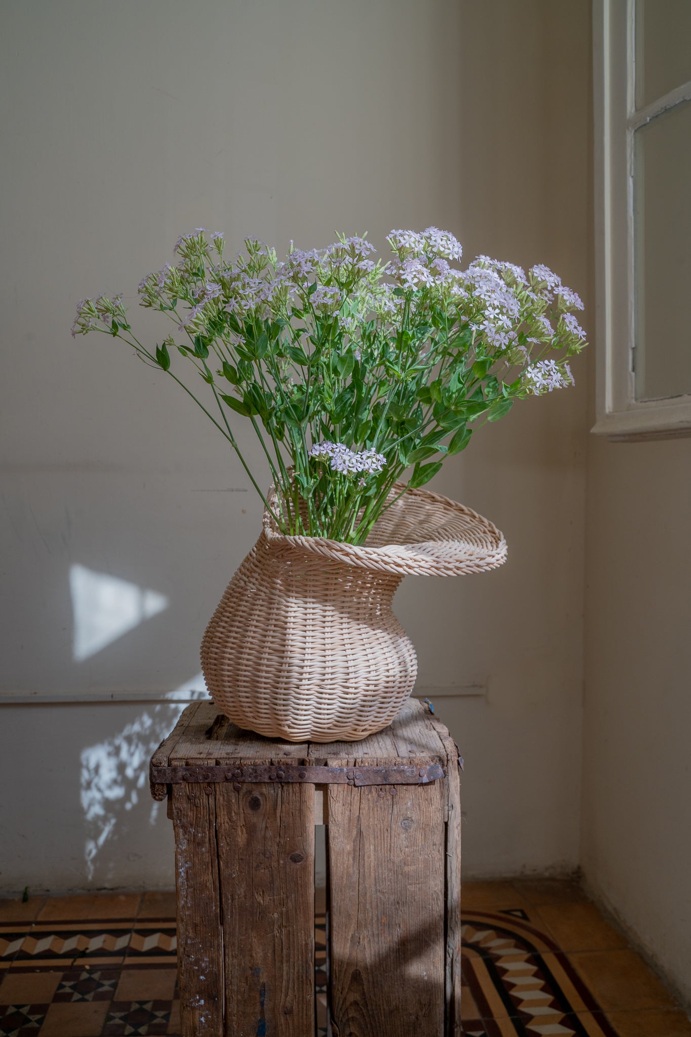Rattan Hun Vase